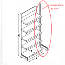 Island Unit Shelf Side Closure SG Group Equipment for shops and stores